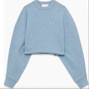 Aritzia Wilfred Free Lolan Wool Cropped Sweater